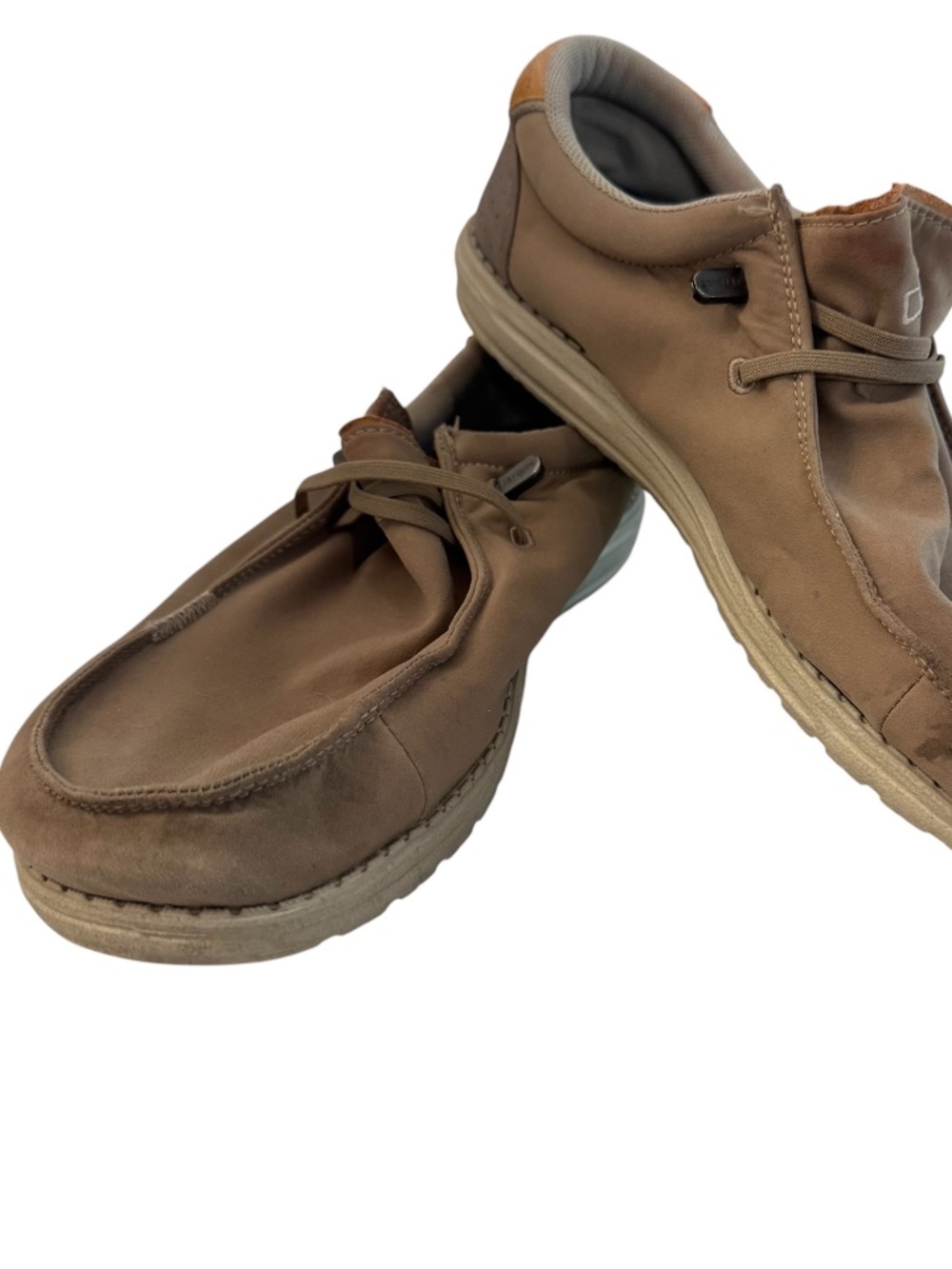 Hey Dude Men's Wally Slip-On Canvas Shoes in Chestnut Sz 14 GUC